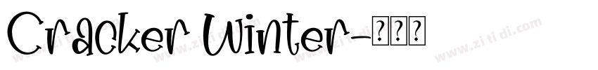 Cracker Winter字体转换